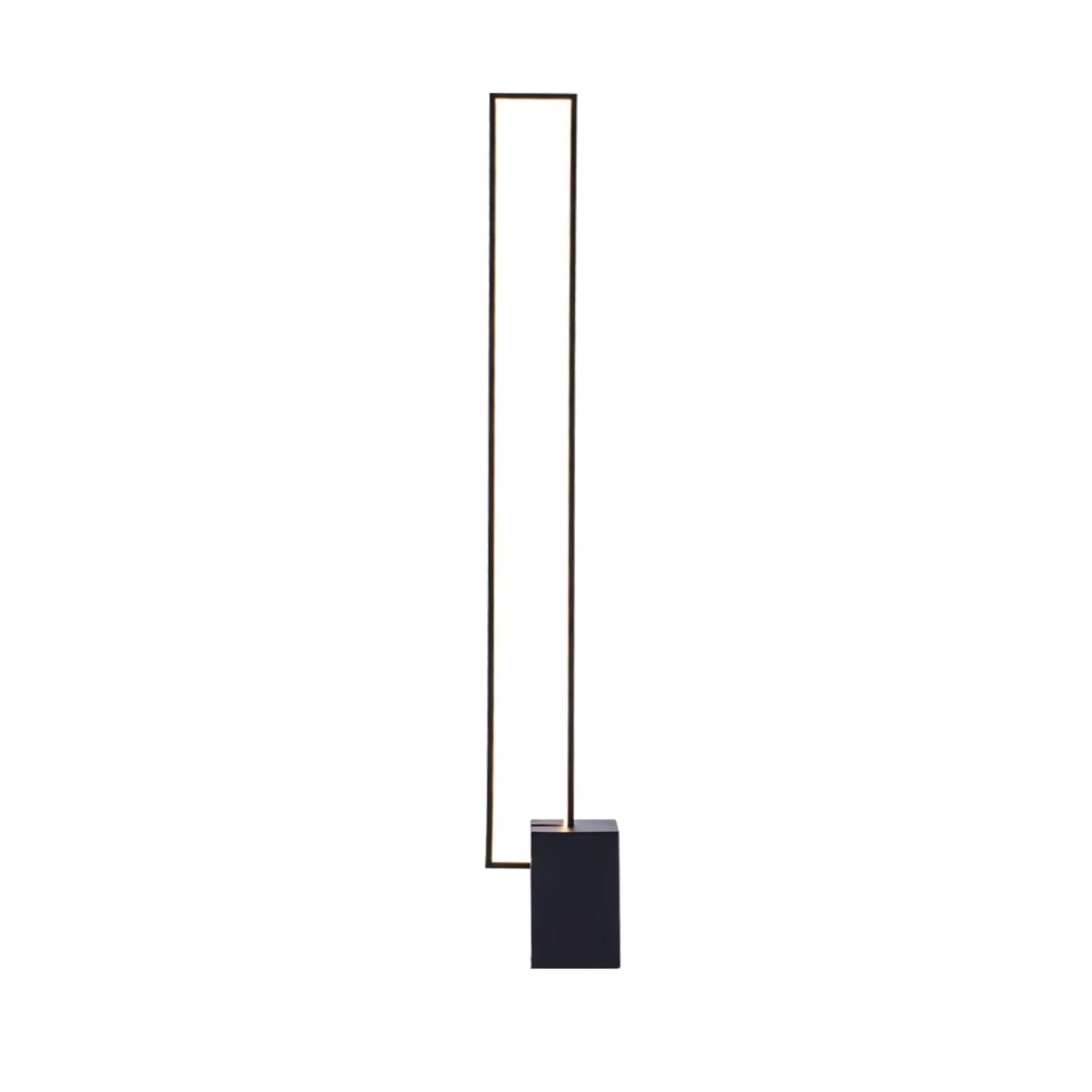 Edge Floor Lamp with Integrated LED - Modern Black Design