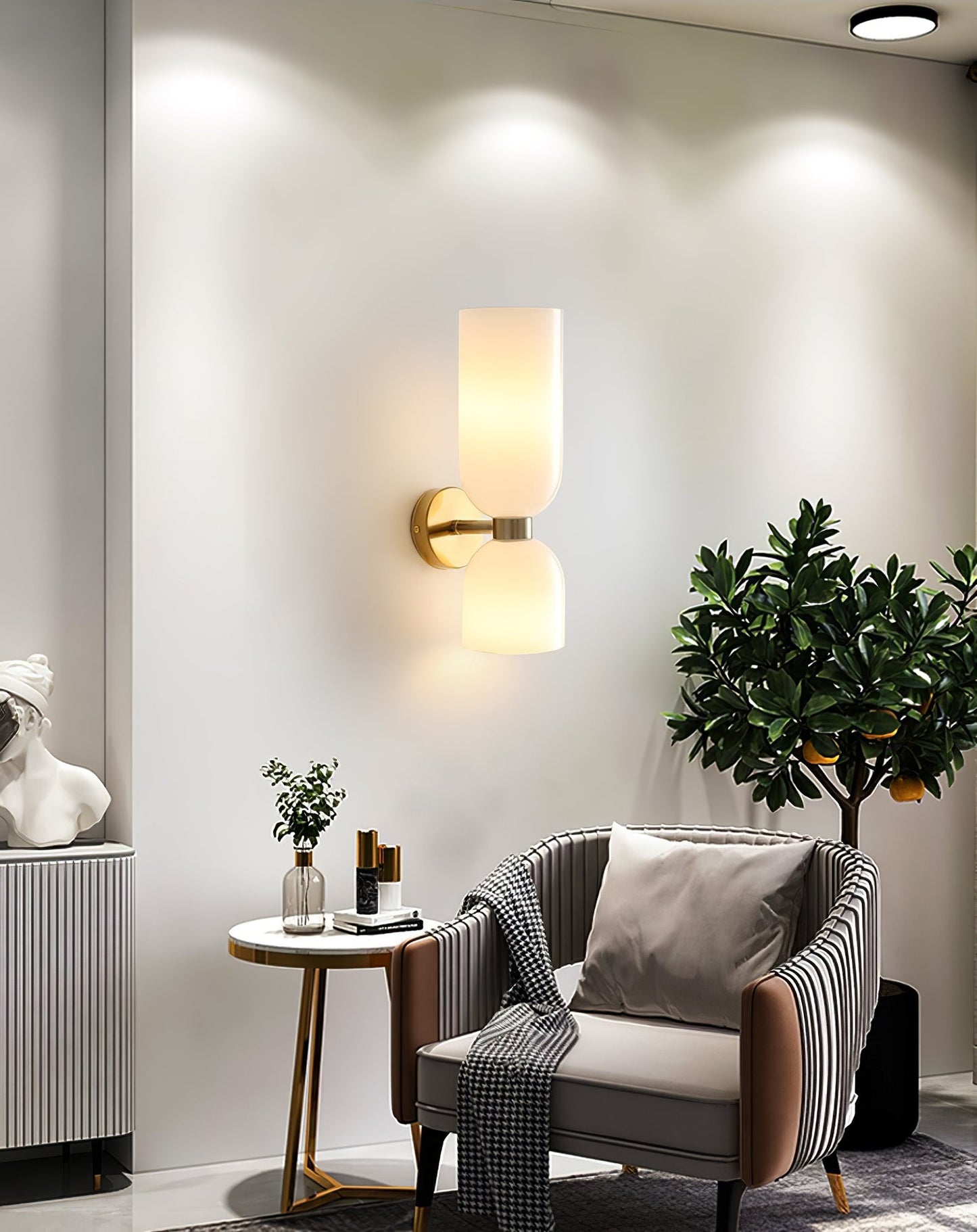 Edie Wall Lamp - Modern LED Sconce with Brass Finish