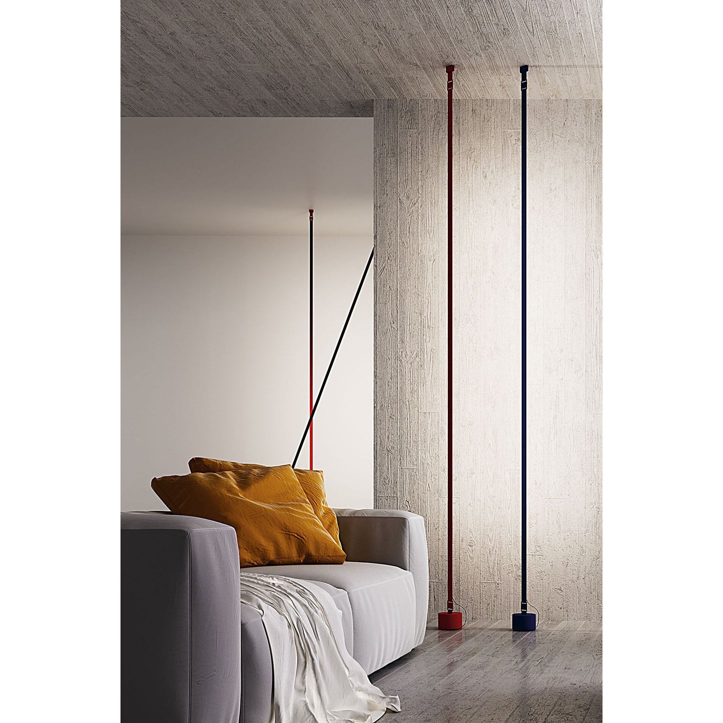 Elastica Arbitrary Floor Lamp with Adjustable LED Light