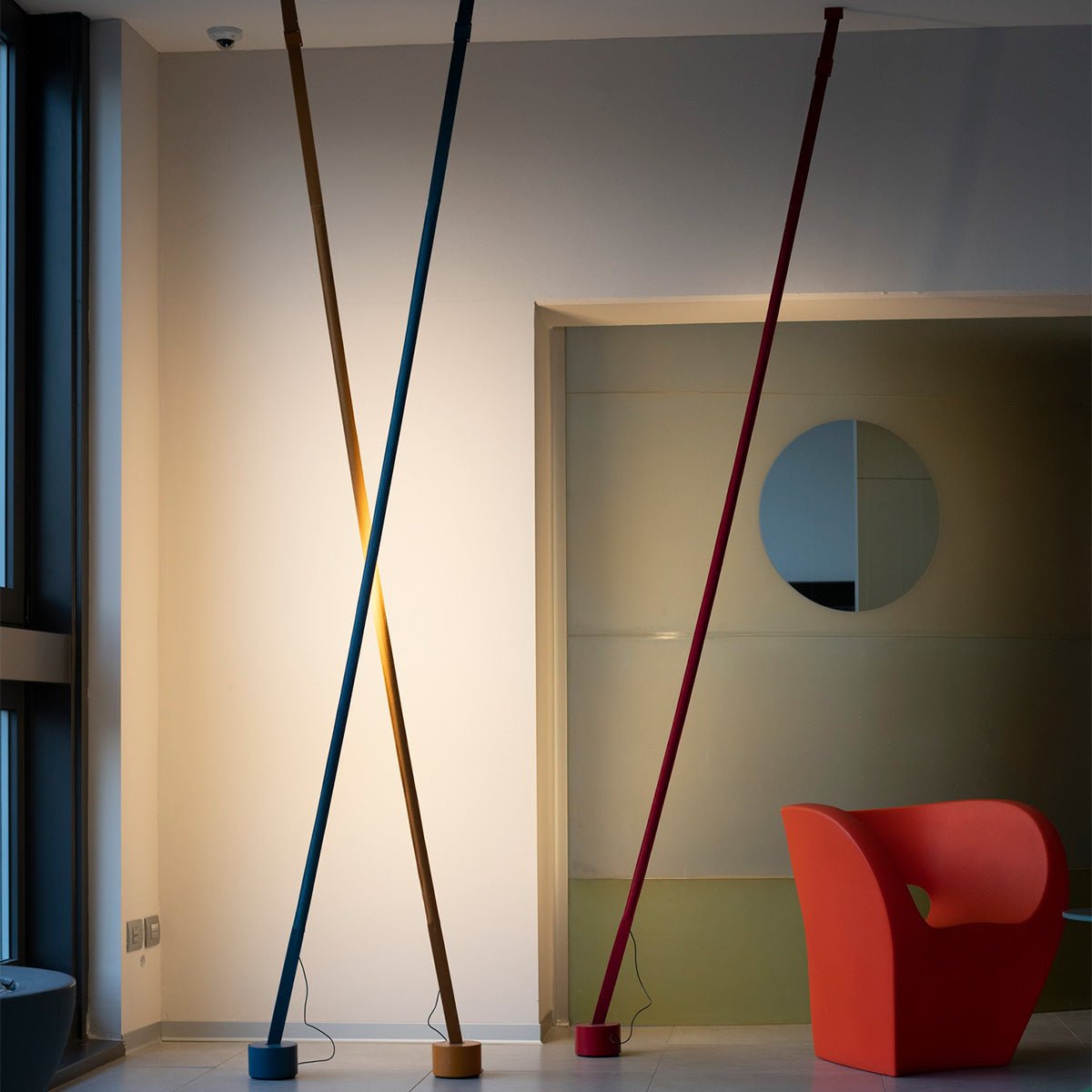 Elastica Arbitrary Floor Lamp with Adjustable LED Light