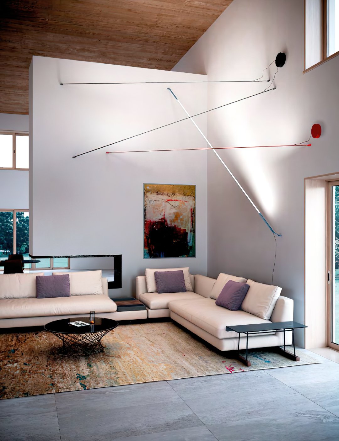 Elastica Arbitrary Floor Lamp with Adjustable LED Light