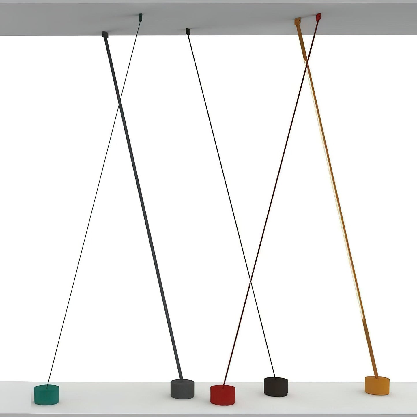 Elastica Arbitrary Floor Lamp with Adjustable LED Light