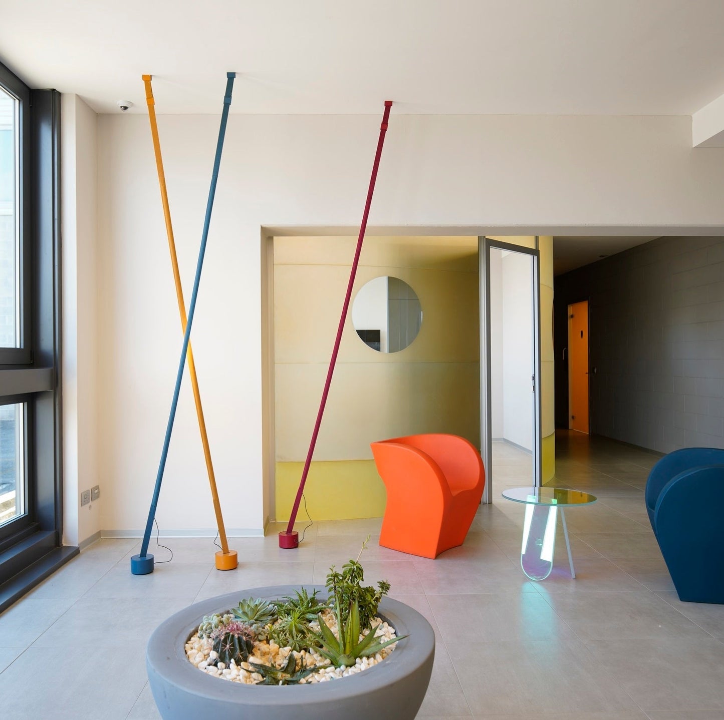 Elastica Arbitrary Floor Lamp with Adjustable LED Light