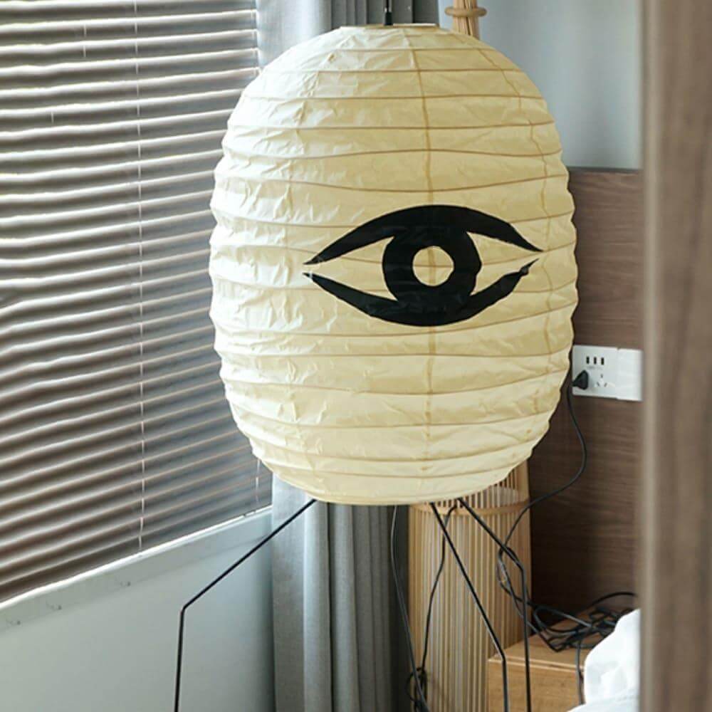 Ellipsa Rice Paper Lantern Floor Lamp - LED, Indoor, White Shade
