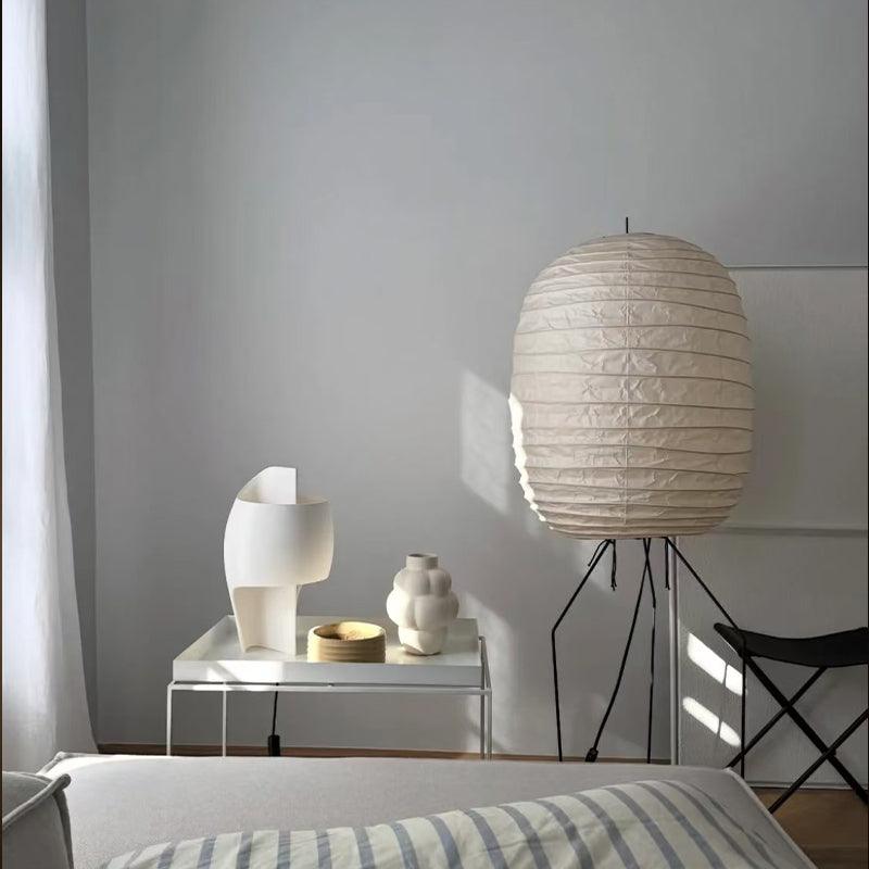 Ellipsa Rice Paper Lantern Floor Lamp - LED, Indoor, White Shade