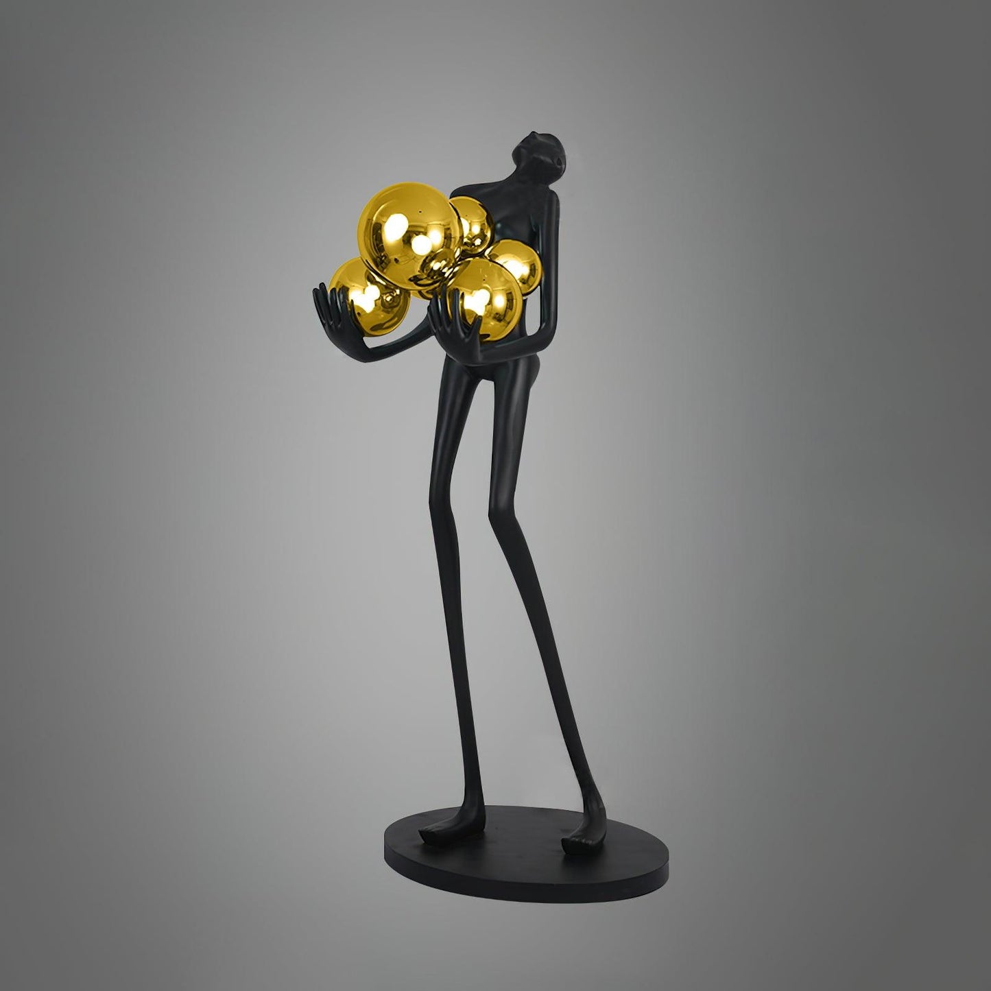 Embrace Sculpture Floor Lamp with Integrated LED Light