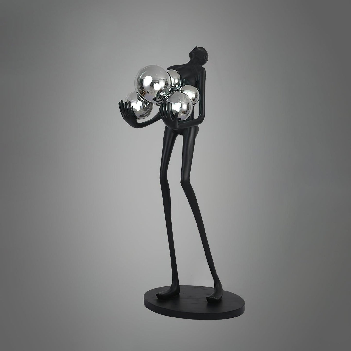 Embrace Sculpture Floor Lamp with Integrated LED Light