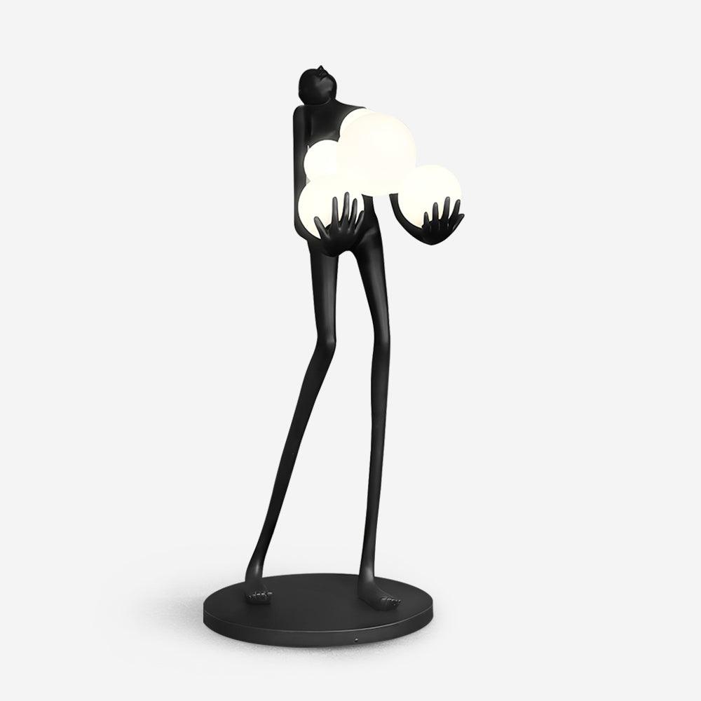 Embrace Sculpture Floor Lamp with Integrated LED Light