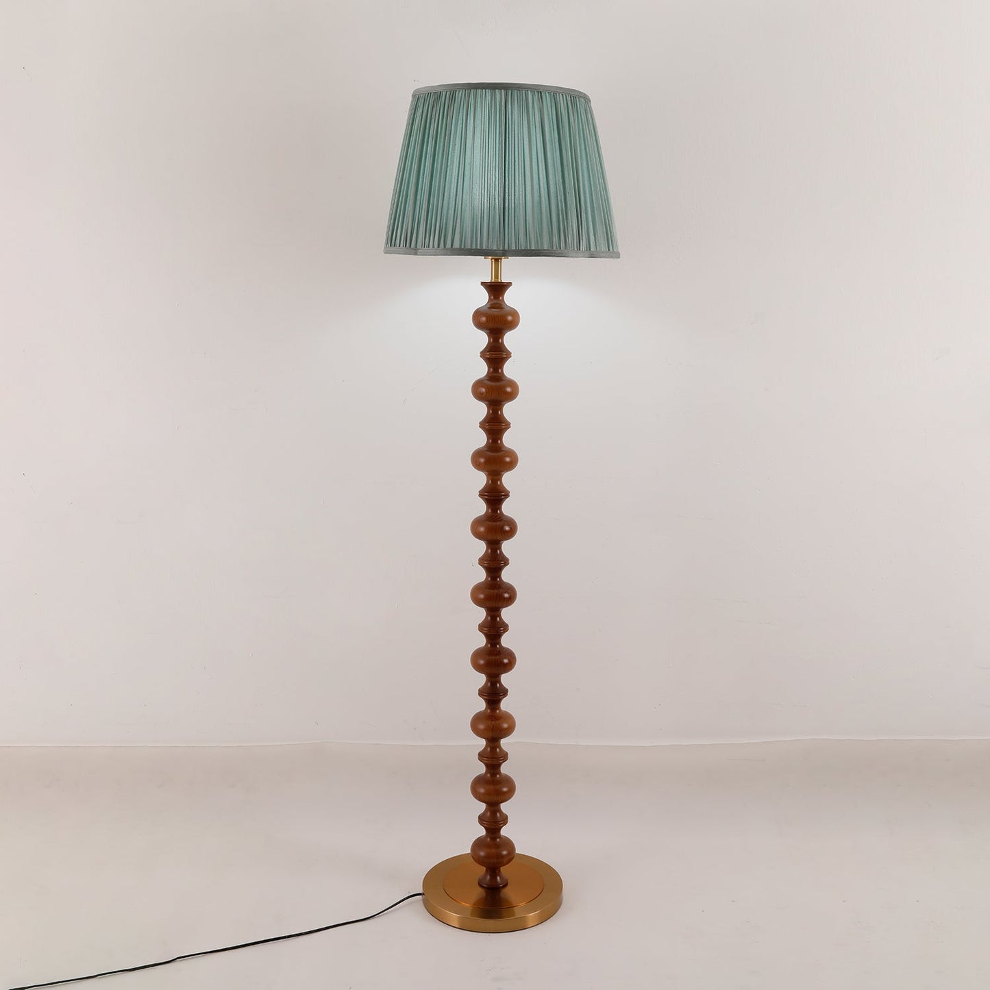 Emery Floor Lamp - Modern LED Indoor Lighting, Green Shade