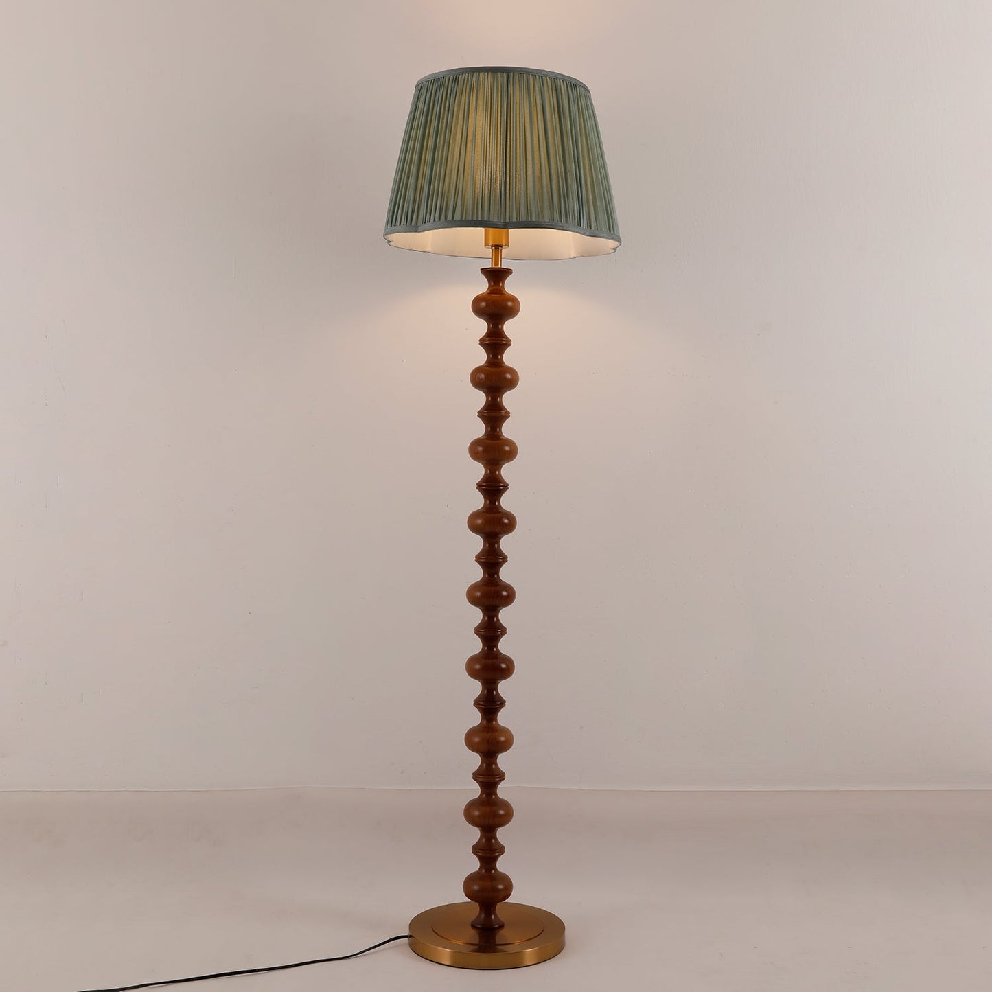 Emery Floor Lamp - Modern LED Indoor Lighting, Green Shade