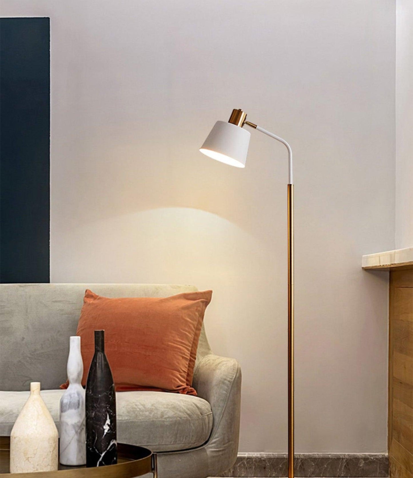 Emmental Floor Lamp - Adjustable LED Mid-Century Design
