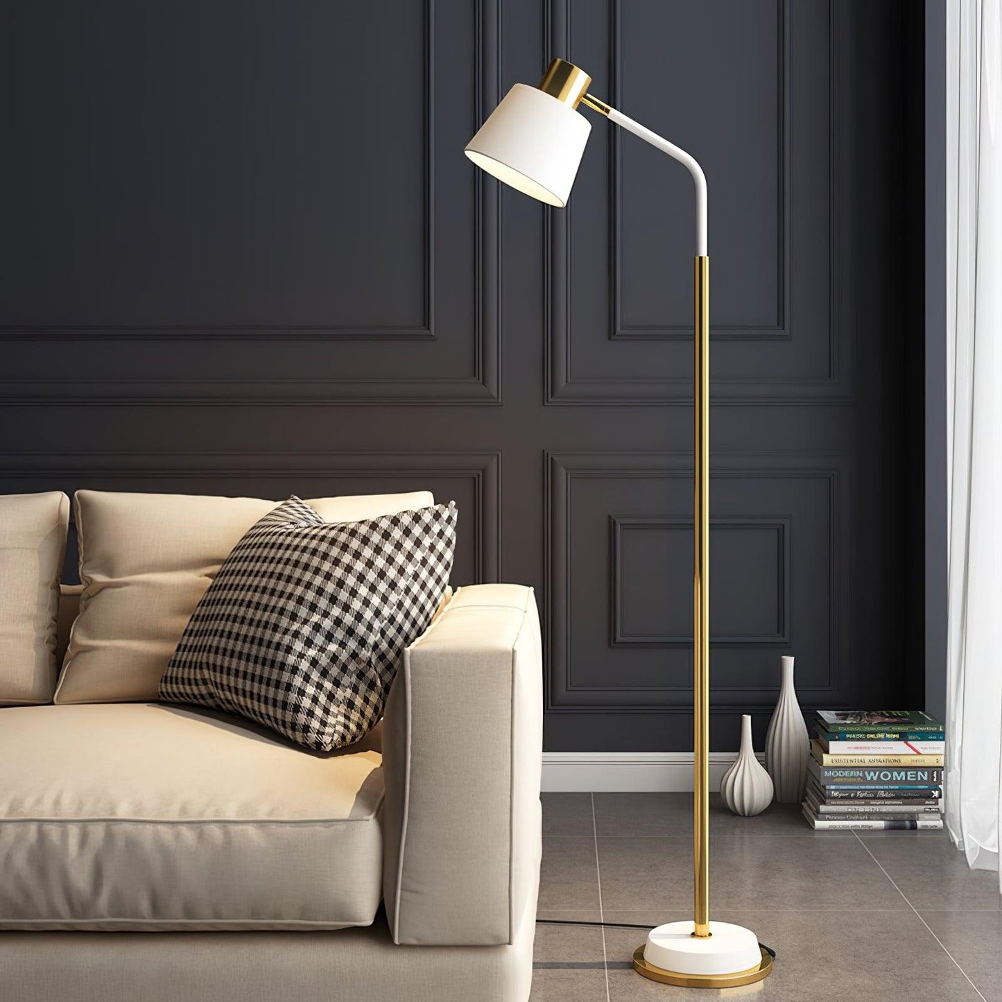 Emmental Floor Lamp - Adjustable LED Mid-Century Design