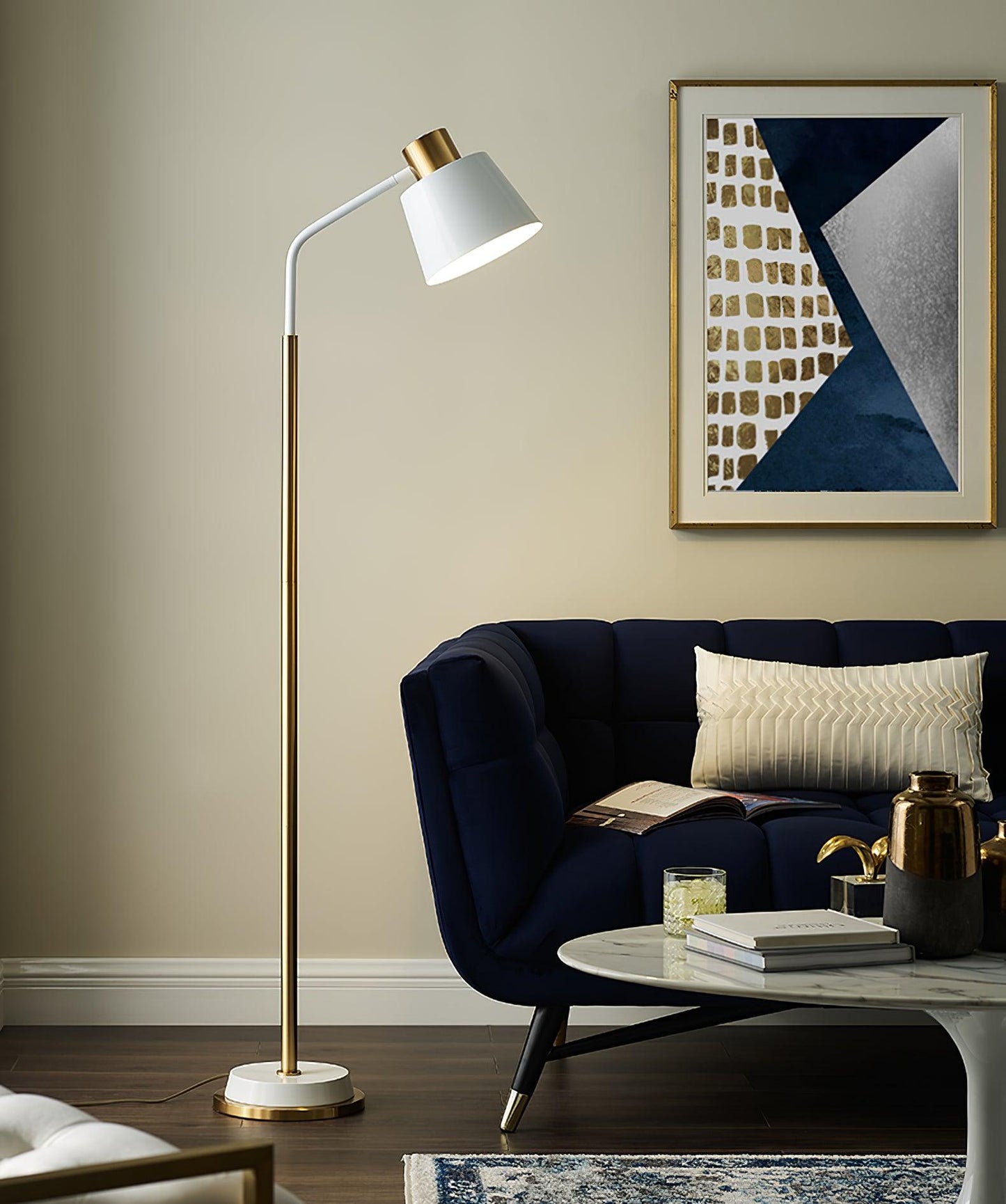Emmental Floor Lamp - Adjustable LED Mid-Century Design
