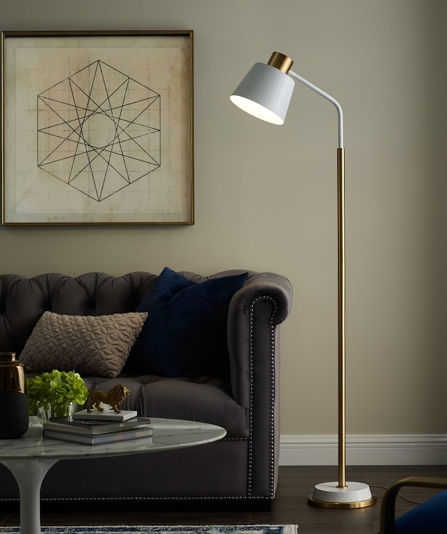 Emmental Floor Lamp - Adjustable LED Mid-Century Design