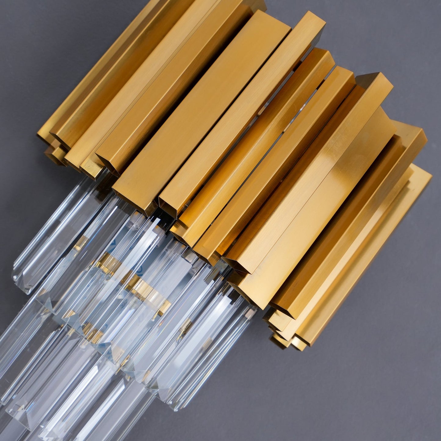 Empire Wall Lamp LED Indoor Lighting - Gold Finish, Set of 2