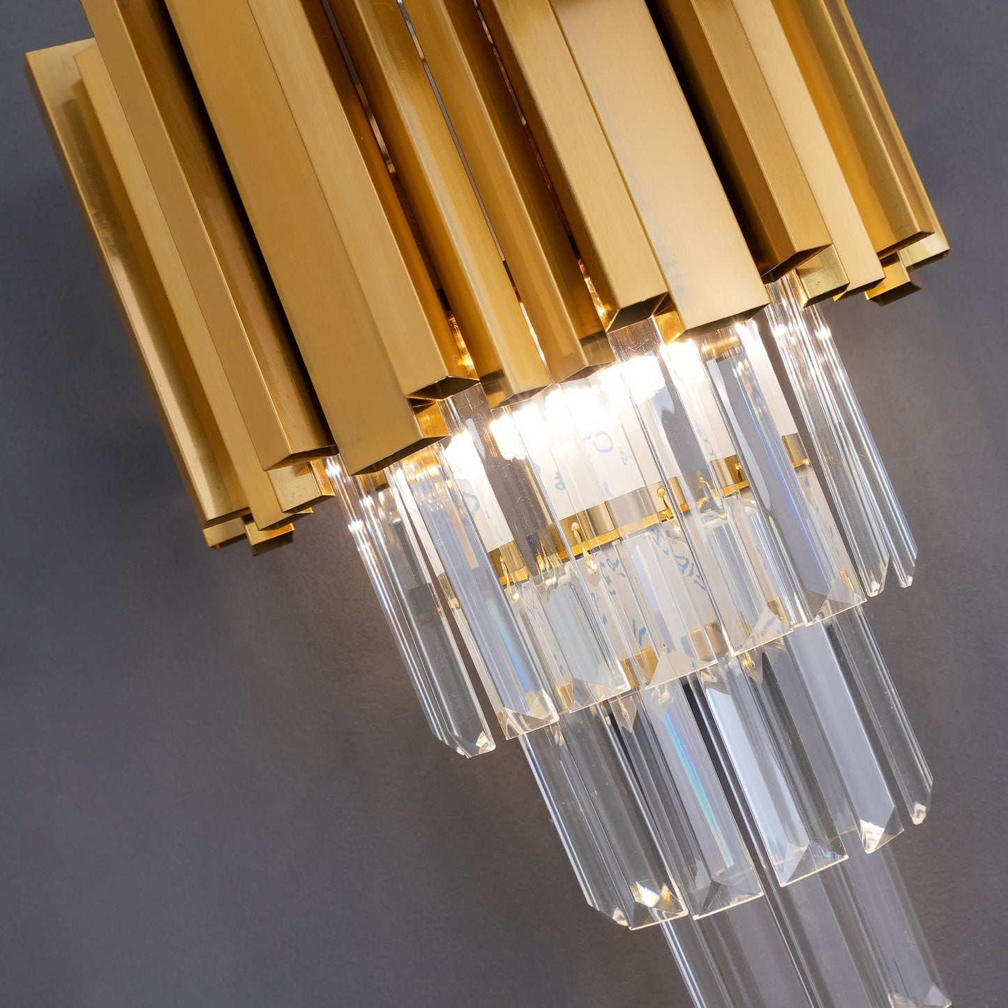 Empire Wall Lamp LED Indoor Lighting - Gold Finish, Set of 2