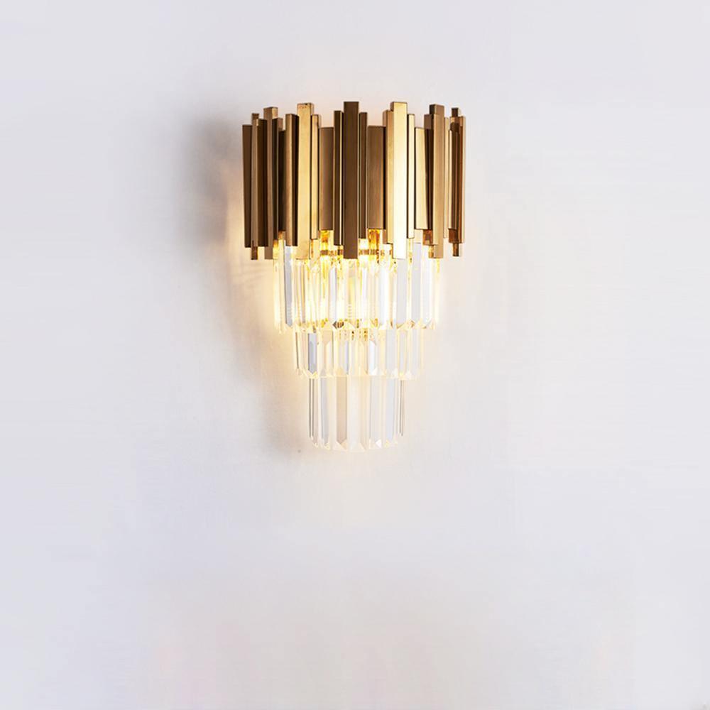 Empire Wall Lamp LED Indoor Lighting - Gold Finish, Set of 2