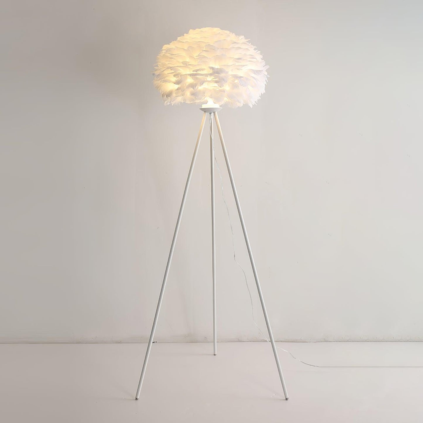 Eos Feather Floor Lamp - Elegant LED Lighting for Home