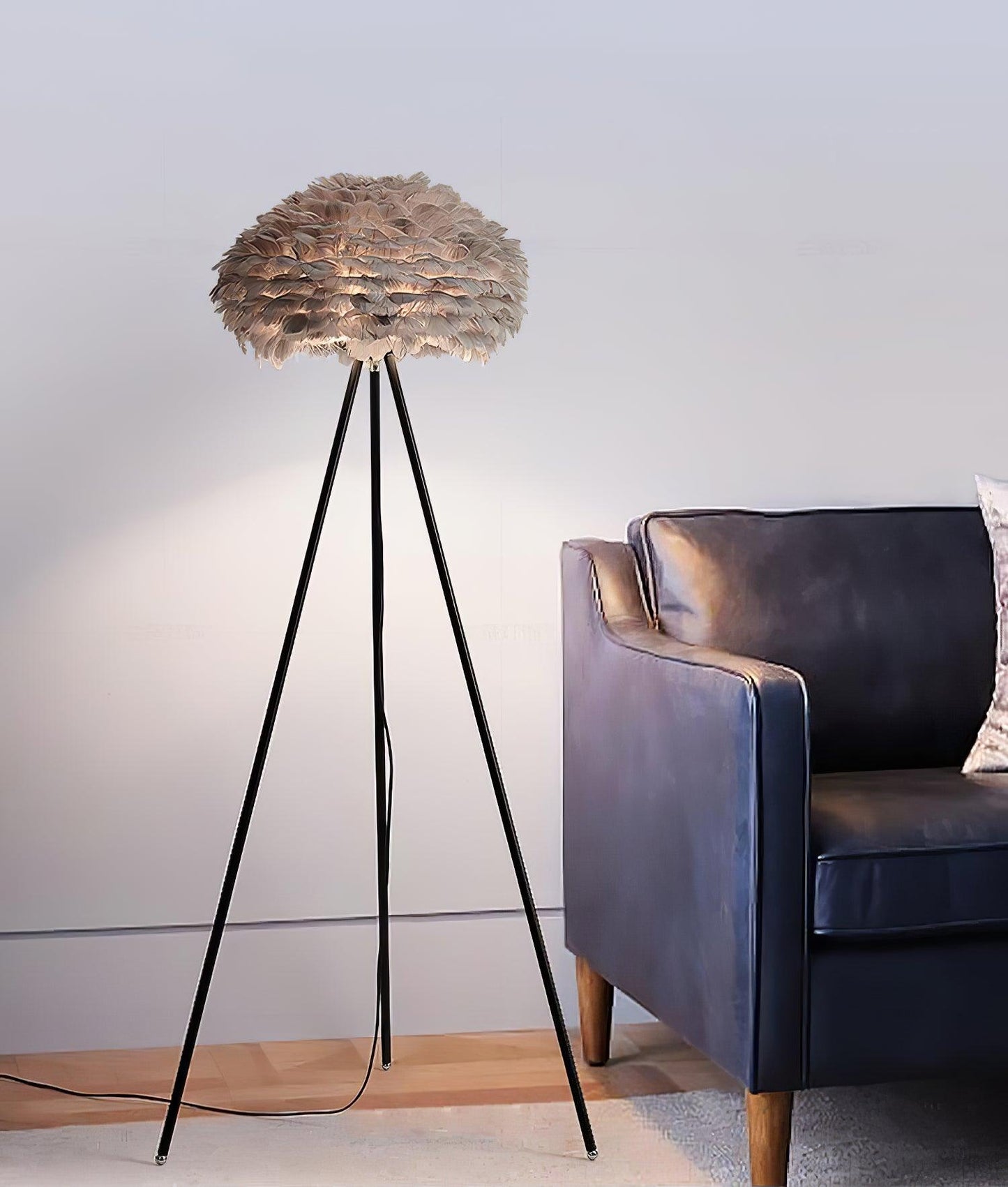 Eos Feather Floor Lamp - Elegant LED Lighting for Home