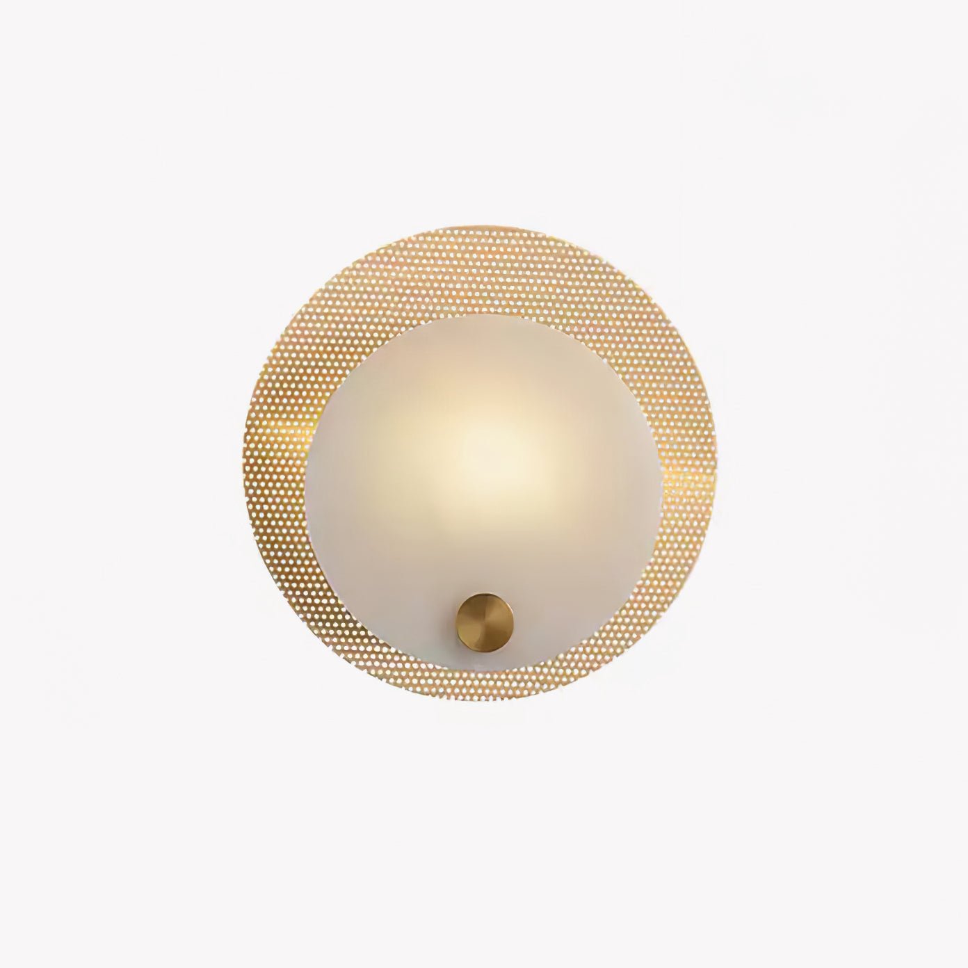 Evelyn Alabaster Wall Sconce with Integrated LED, Brass Finish