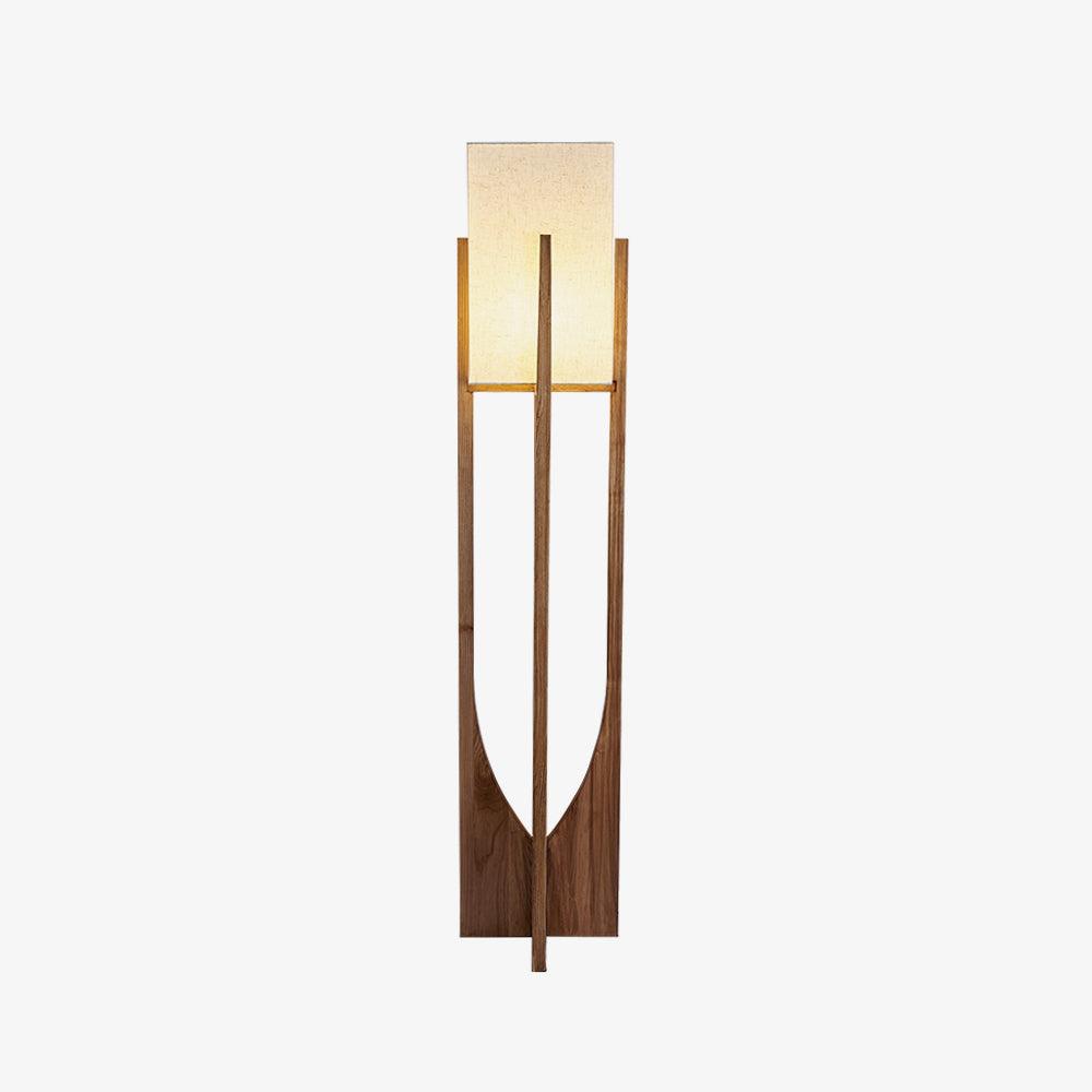 Fairbanks Floor Lamp - LED Ash Wood Design for Indoor Use