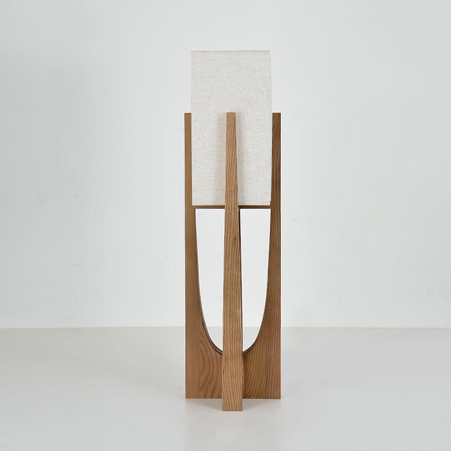 Fairbanks Floor Lamp - LED Ash Wood Design for Indoor Use