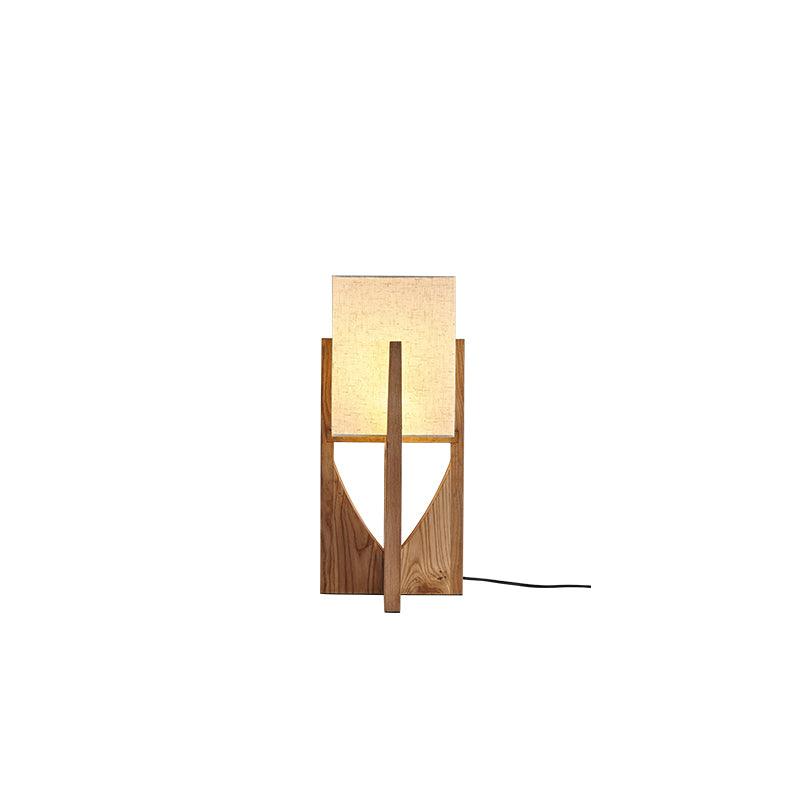 Fairbanks Floor Lamp - LED Ash Wood Design for Indoor Use