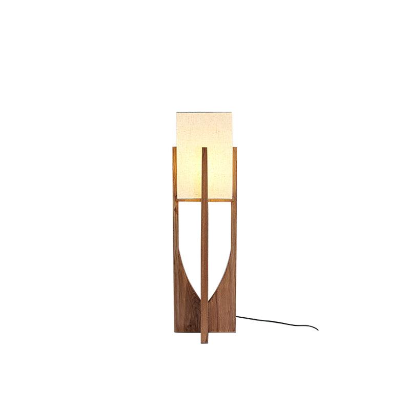 Fairbanks Floor Lamp - LED Ash Wood Design for Indoor Use