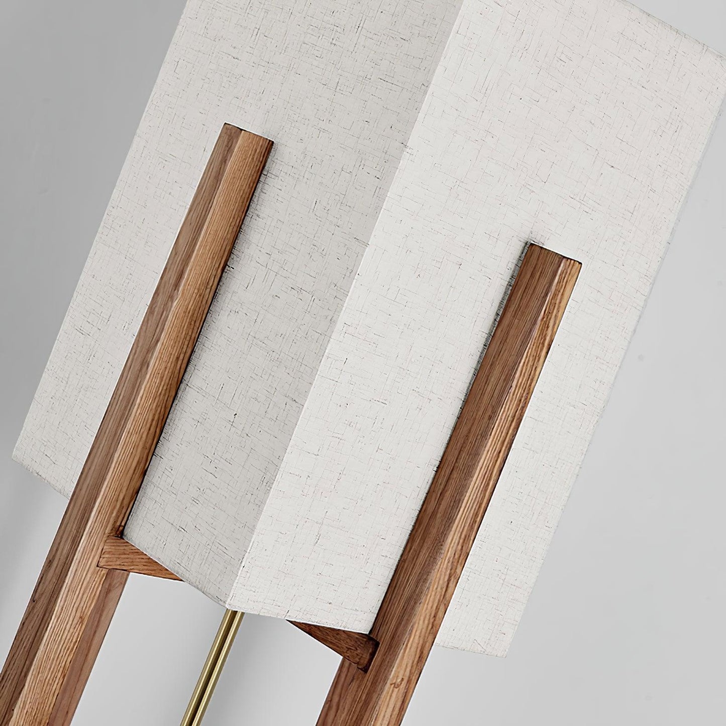 Fairbanks Floor Lamp - LED Ash Wood Design for Indoor Use