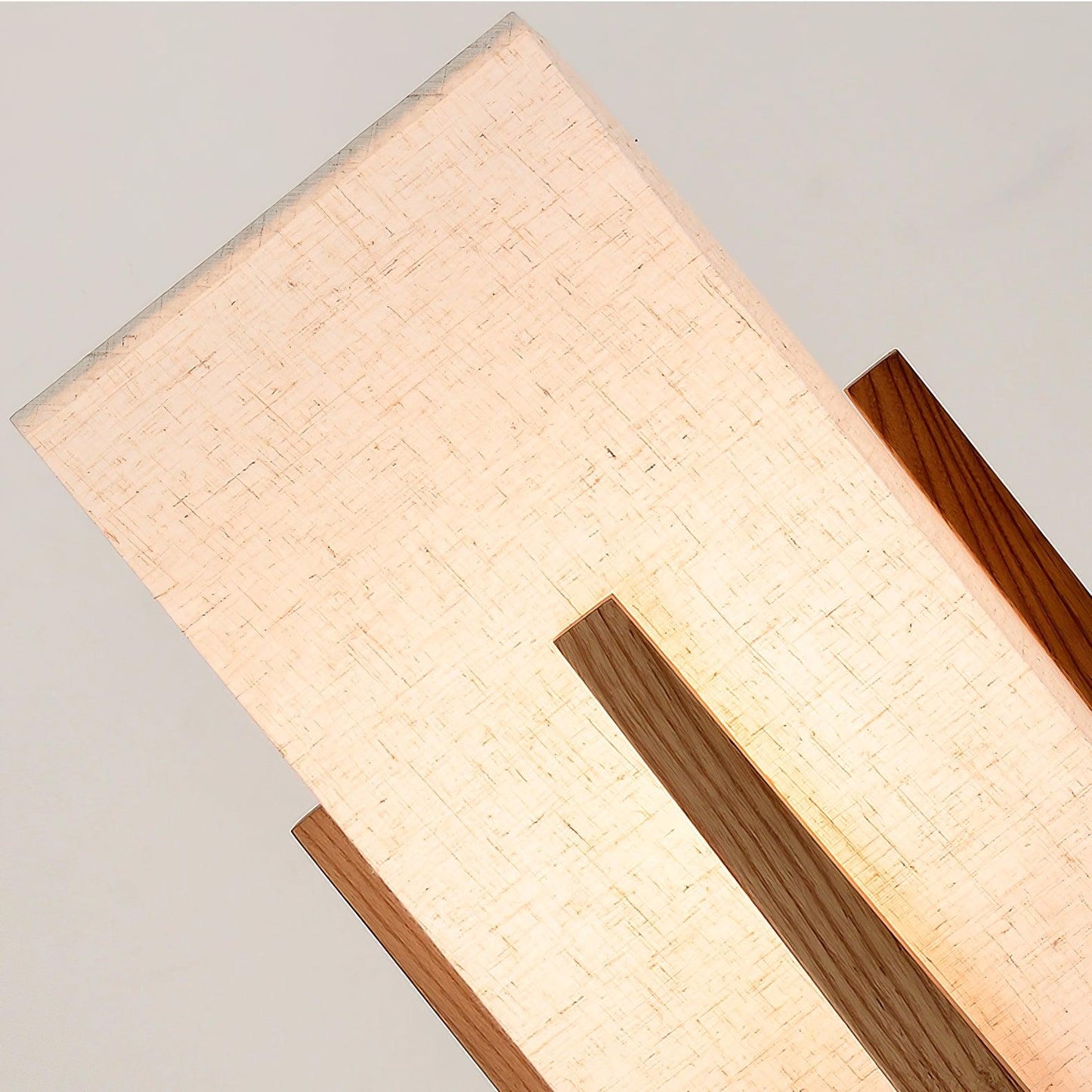 Fairbanks Floor Lamp - LED Ash Wood Design for Indoor Use