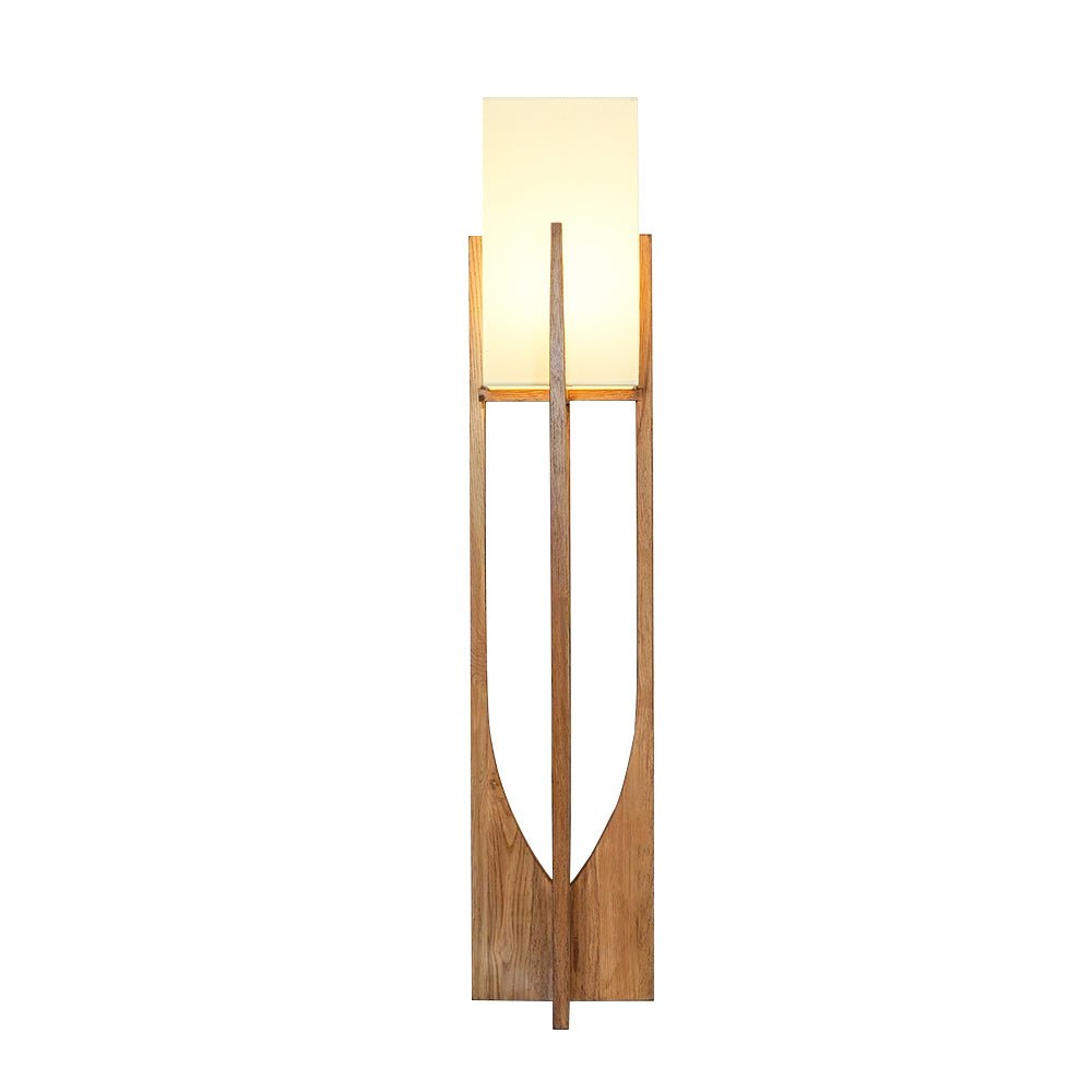 Fairbanks Floor Lamp - LED Ash Wood Design for Indoor Use