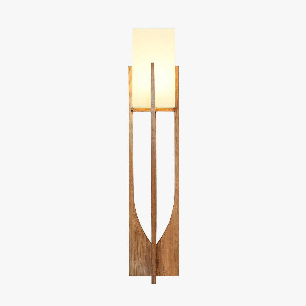 Fairbanks Floor Lamp - LED Ash Wood Design for Indoor Use