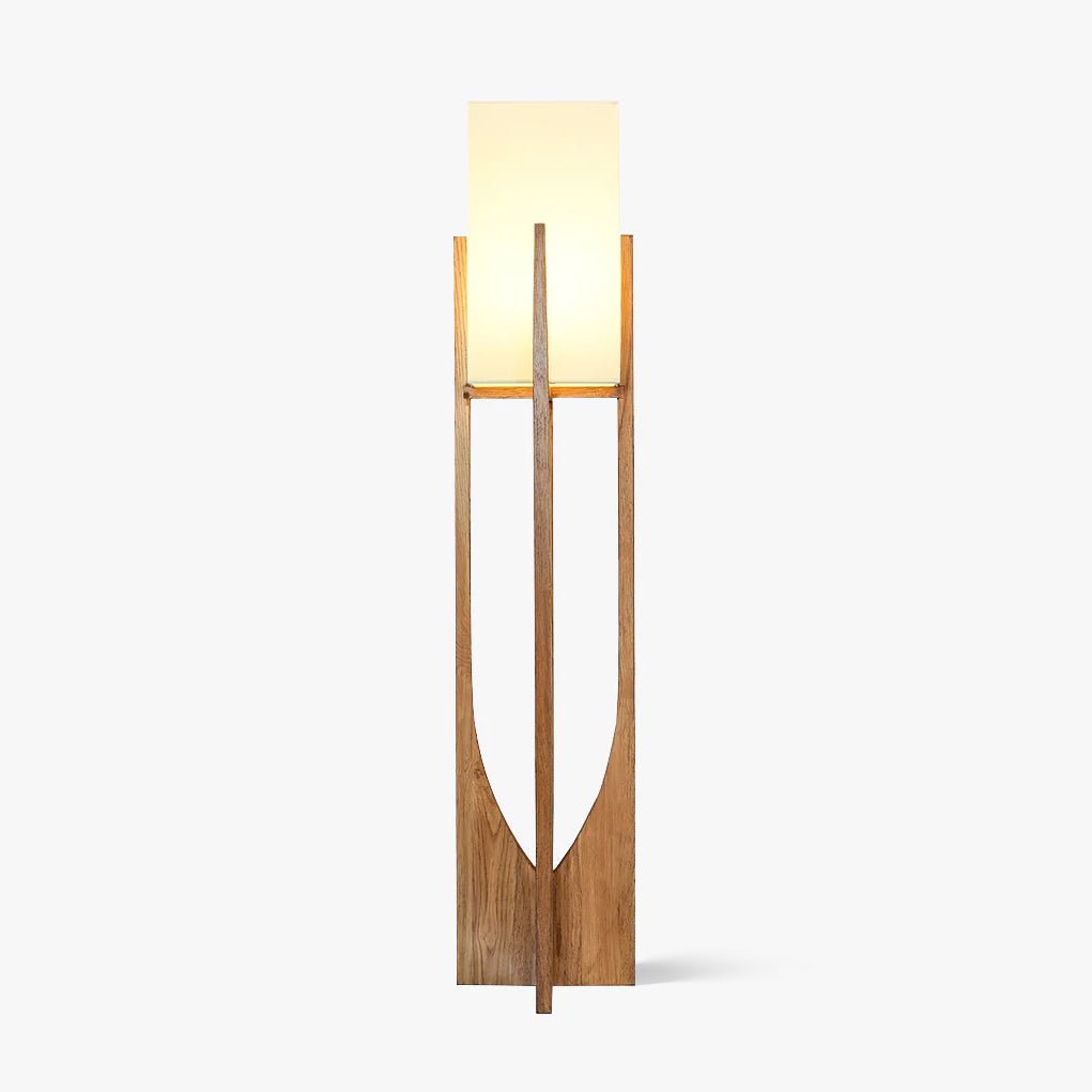 Fairbanks Floor Lamp - LED Ash Wood Design for Indoor Use