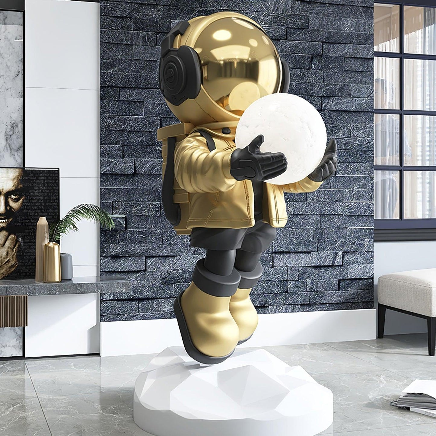Fantasy Astronaut Floor Light with LED Color Changing
