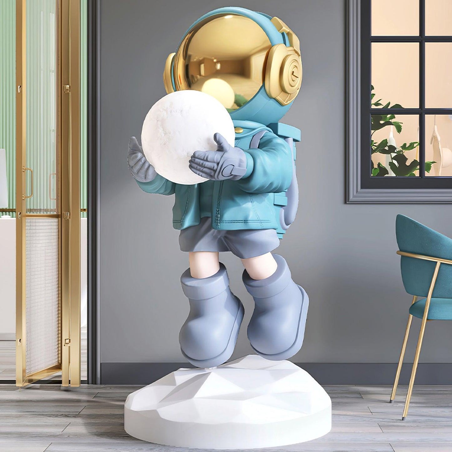 Fantasy Astronaut Floor Light with LED Color Changing
