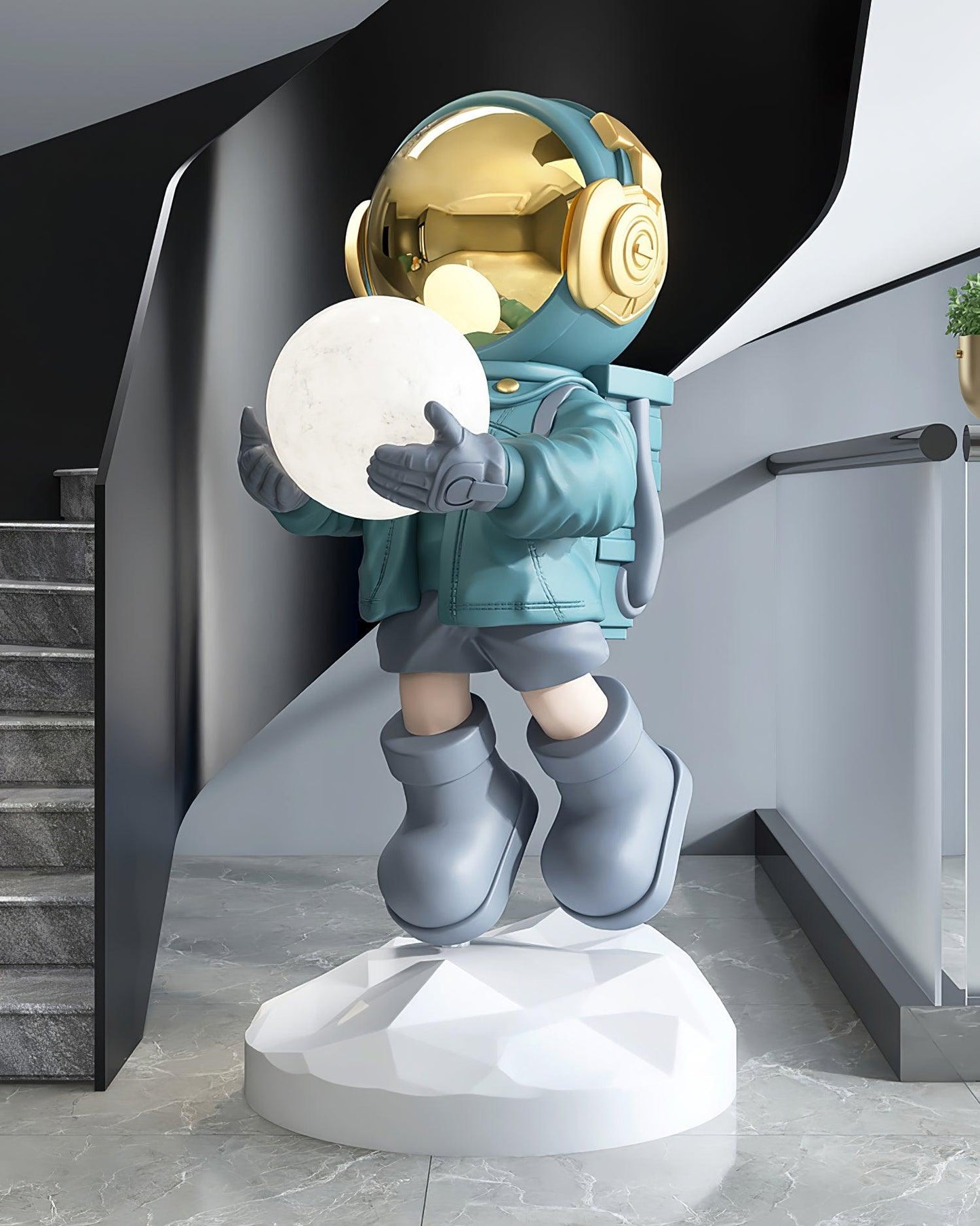 Fantasy Astronaut Floor Light with LED Color Changing