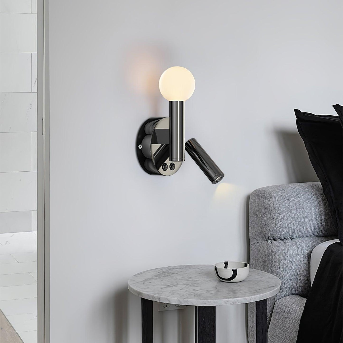Fedde Wall Lamp LED Adjustable Bedside Light Set of 2