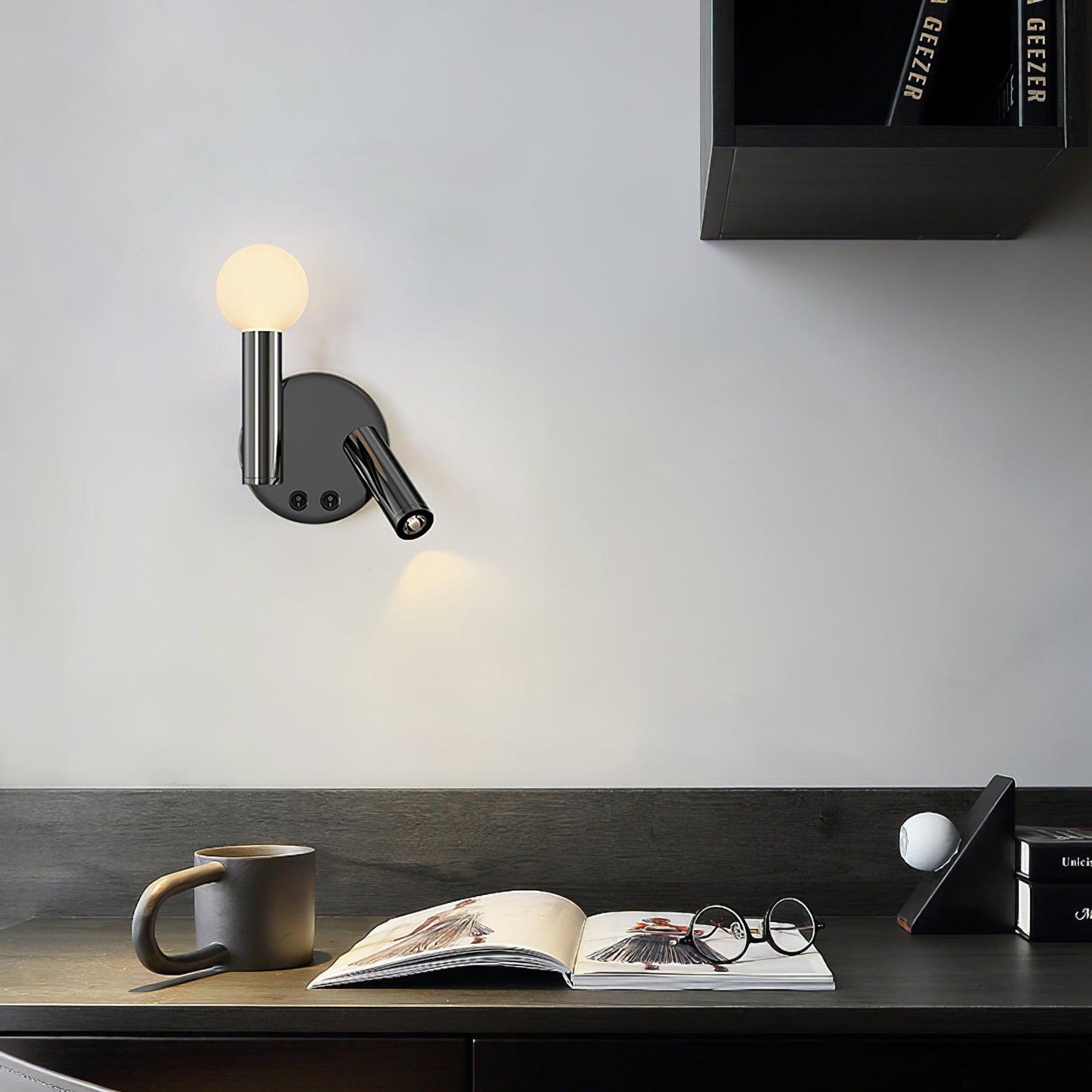 Fedde Wall Lamp LED Adjustable Bedside Light Set of 2