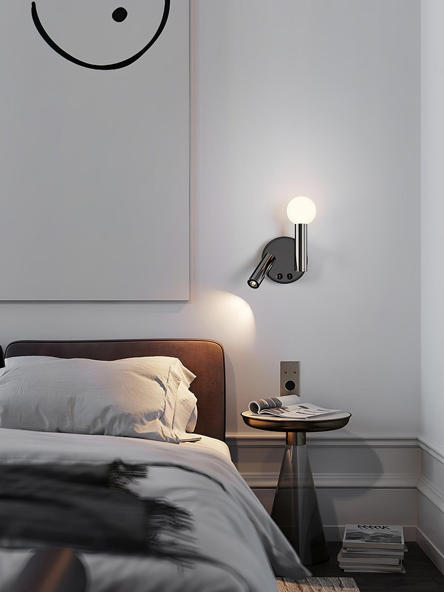 Fedde Wall Lamp LED Adjustable Bedside Light Set of 2