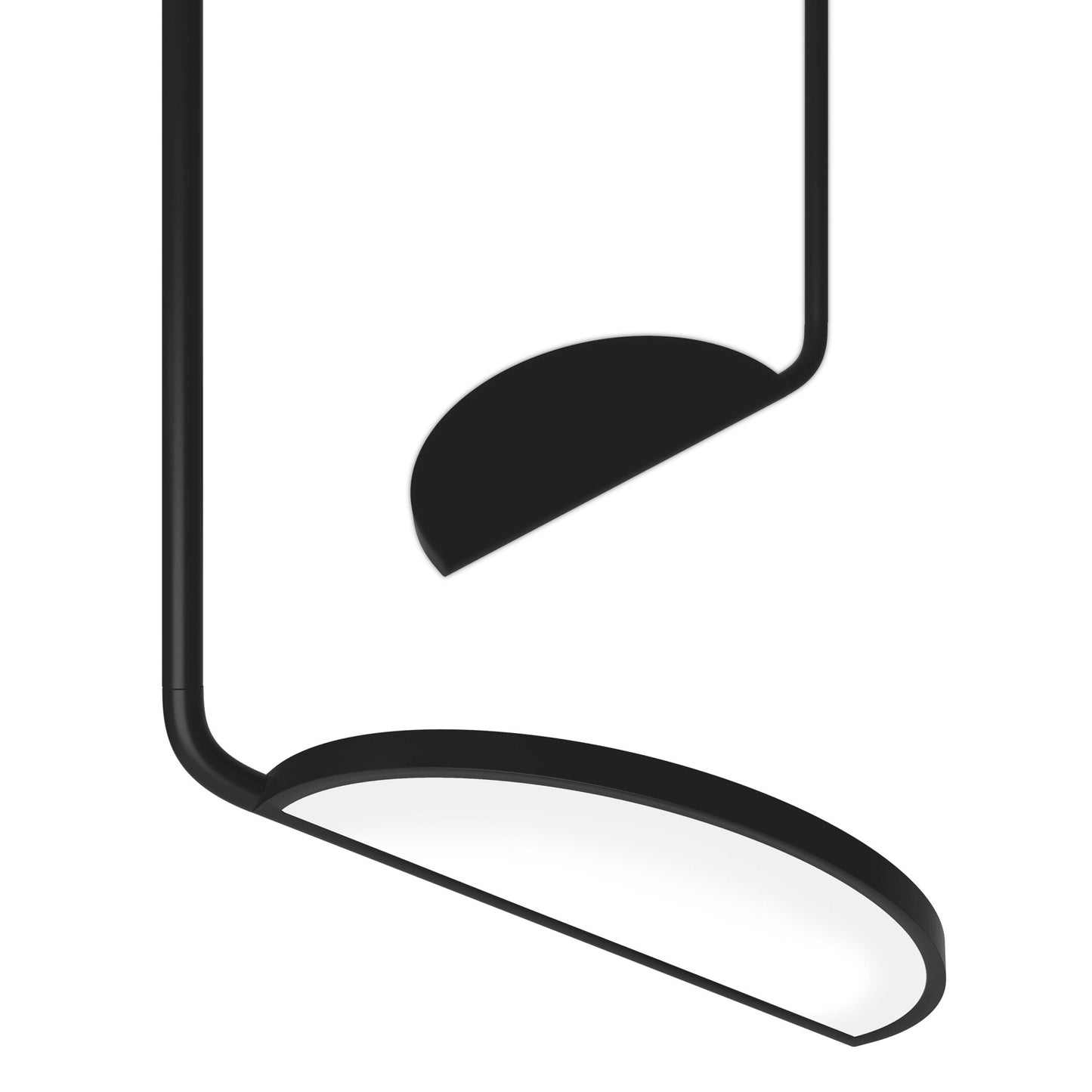 Filo Floor Lamp with Integrated LED and Black Marble Base