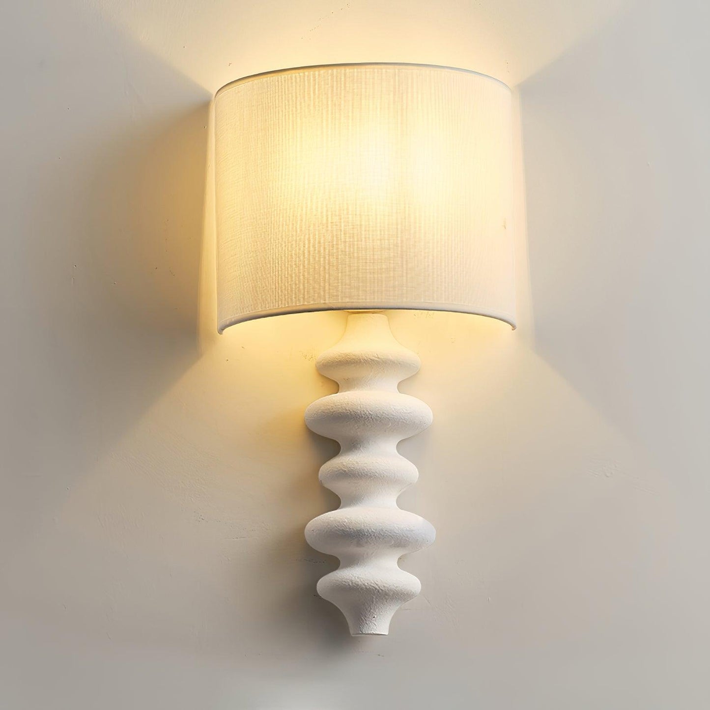 Fishbone Sconce Wall Light - Textured Solid Wood, LED