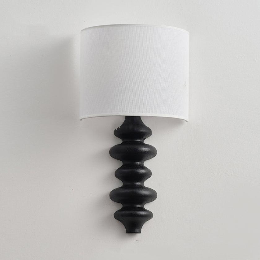 Fishbone Sconce Wall Light - Textured Solid Wood, LED
