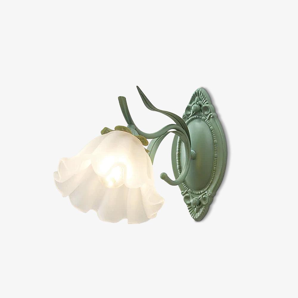 Flared Wall Light Sconce - Elegant Floral LED Design