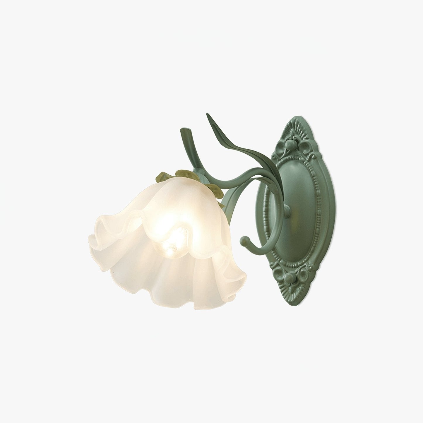 Flared Wall Light Sconce - Elegant Floral LED Design