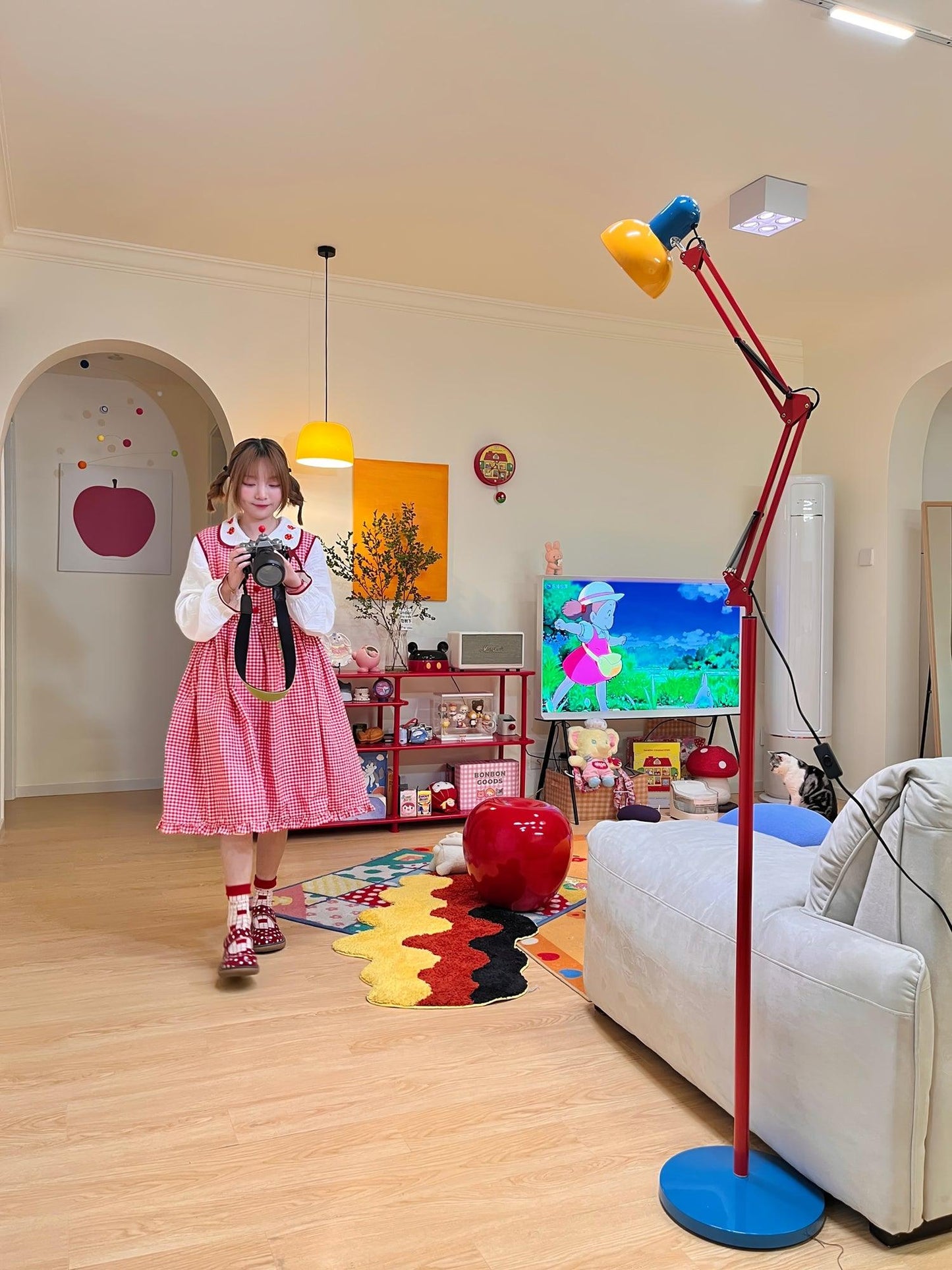 Flexi Memphis Floor Lamp LED, Adjustable Colourful Design