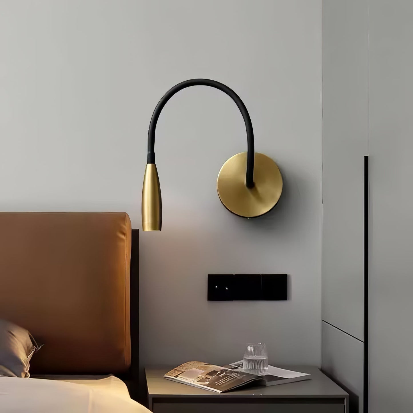 Flexi Hose Wall Light Sconce with Adjustable LED Design