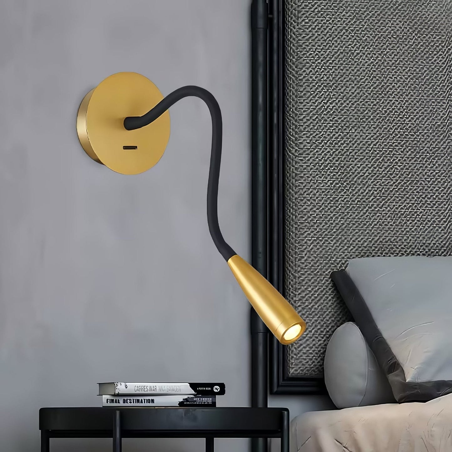 Flexi Hose Wall Light Sconce with Adjustable LED Design