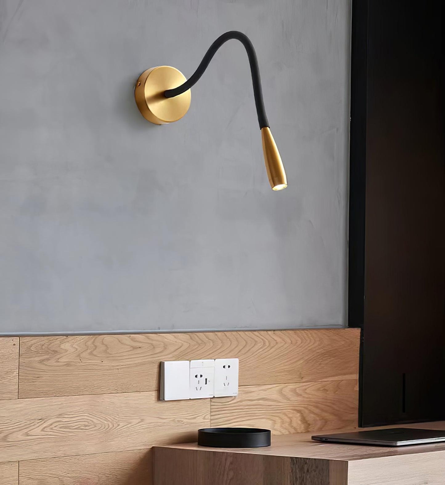 Flexi Hose Wall Light Sconce with Adjustable LED Design