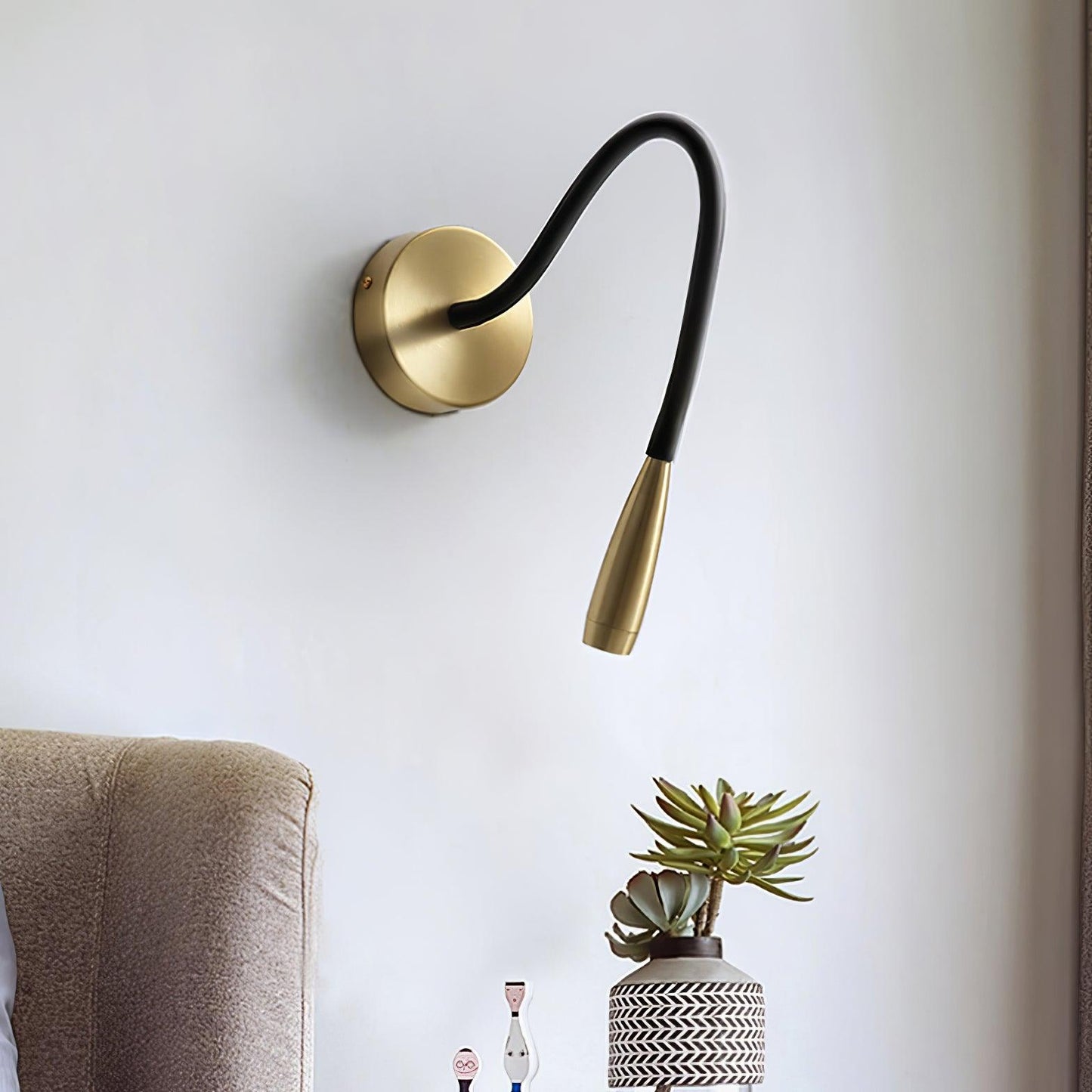 Flexi Hose Wall Light Sconce with Adjustable LED Design