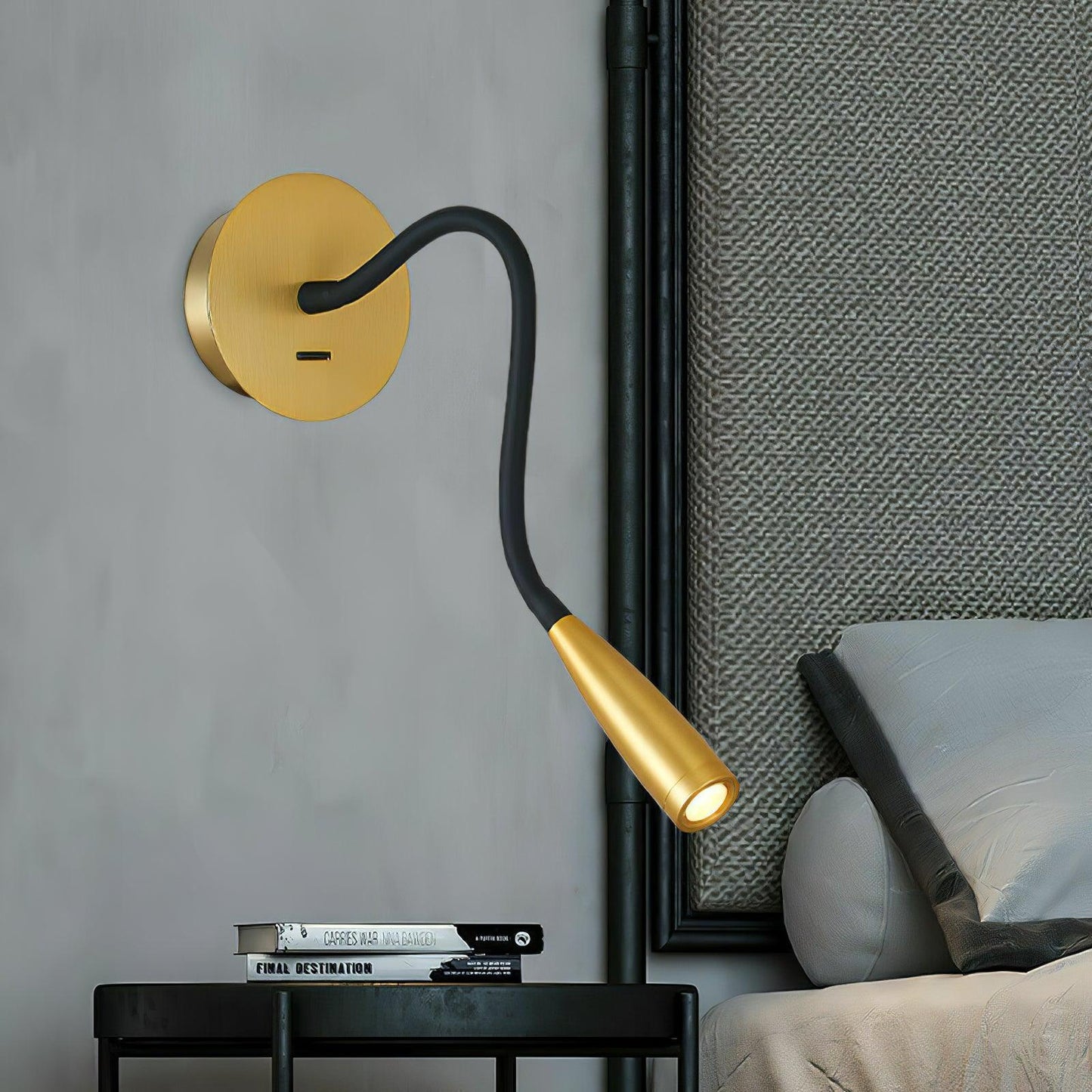 Flexi Hose Wall Light Sconce with Adjustable LED Design